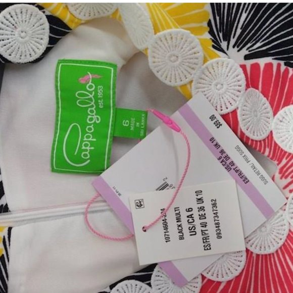 Pappagallo Dress Size 6 Womens Poppies Sleeveless Dress NWT - Picture 11 of 11